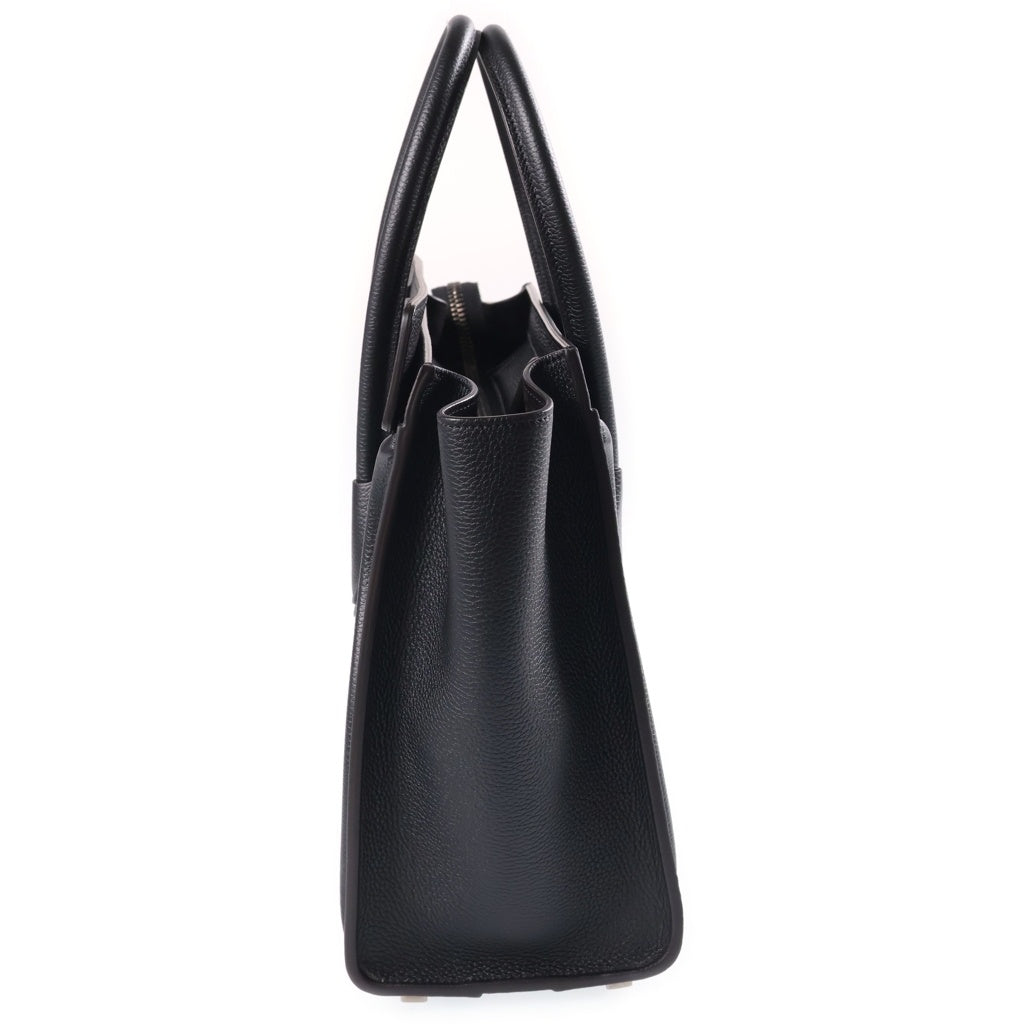 CELINE(セリーヌ) ラゲージ マイクロ ショッパー トート バック レザー ブラック レディース