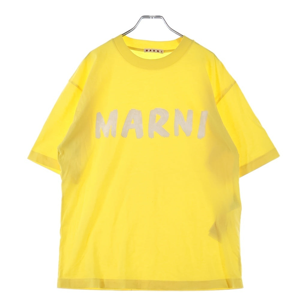 MARNI(マルニ) 24SS LOGO S/S TEE フロントロゴ 半袖Tシャツ カットソー コットン イエロー THJET49EPH