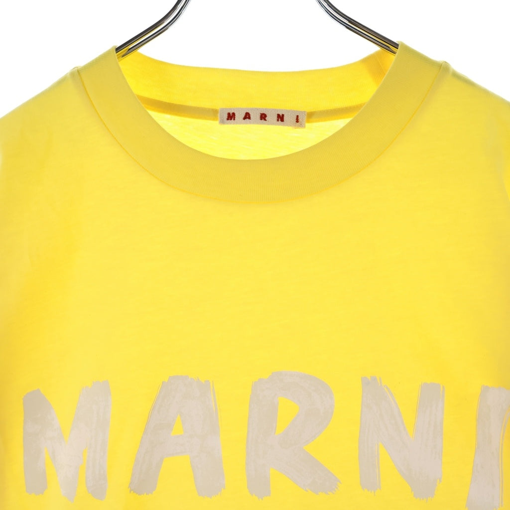 MARNI(マルニ) 24SS LOGO S/S TEE フロントロゴ 半袖Tシャツ カットソー コットン イエロー THJET49EPH