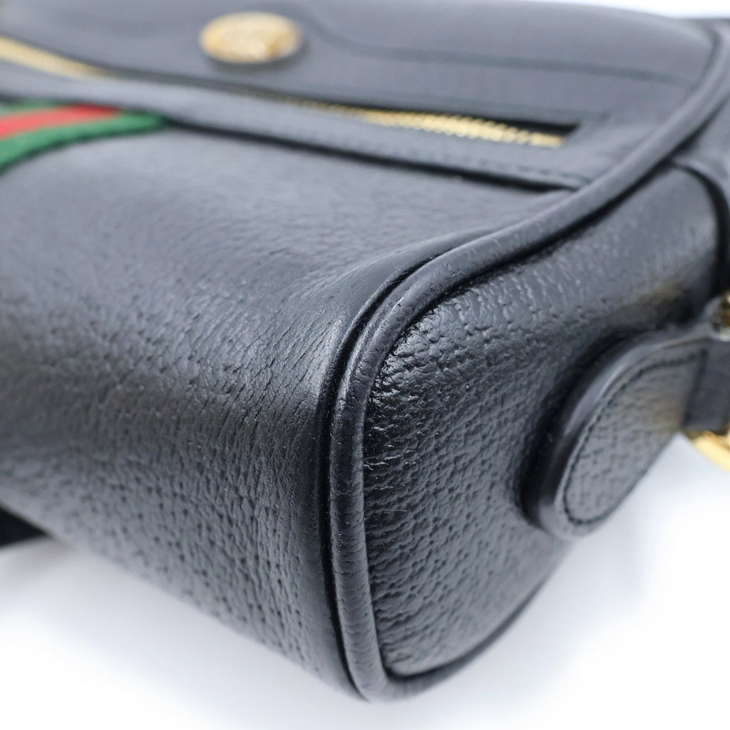 GUCCI(グッチ) オフィディア ショルダーバッグ シェリーライン レザー ブラック 719885 レディース