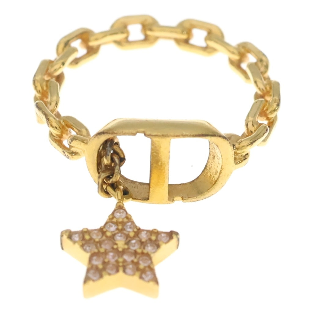 DIOR(ディオール) PETIT CD スター リング ゴールド GP×ラインストーン