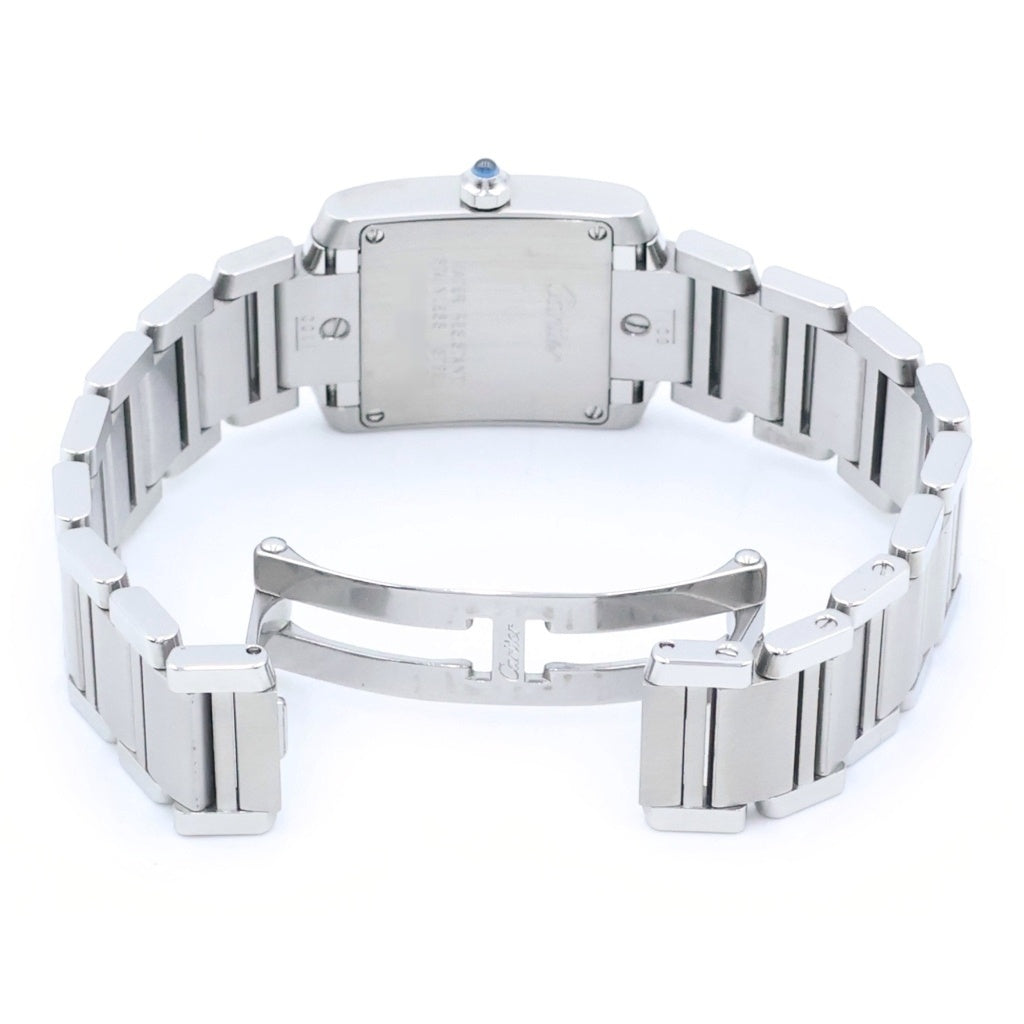 Cartier(カルティエ) タンクフランセーズSM 白文字盤 ステンレス クォーツ SS/QZ W51008Q3 腕時計 レディース