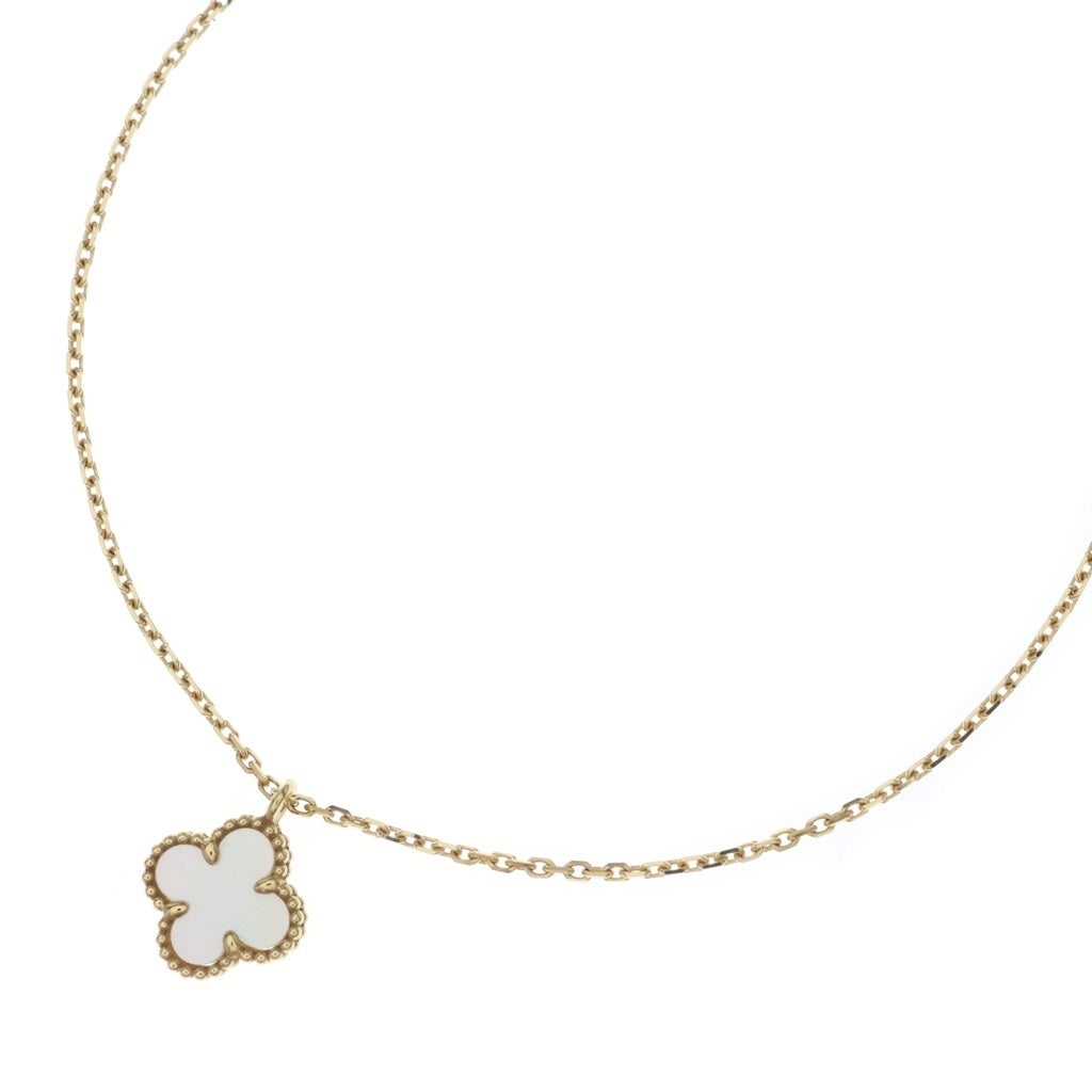 Van Cleef & Arpels(ヴァンクリーフアンドアーペル) スウィートアルハンブラ マザーオブパール Au750 K18YG ネックレス ペンダント イエローゴールド VCARF69100 レディース