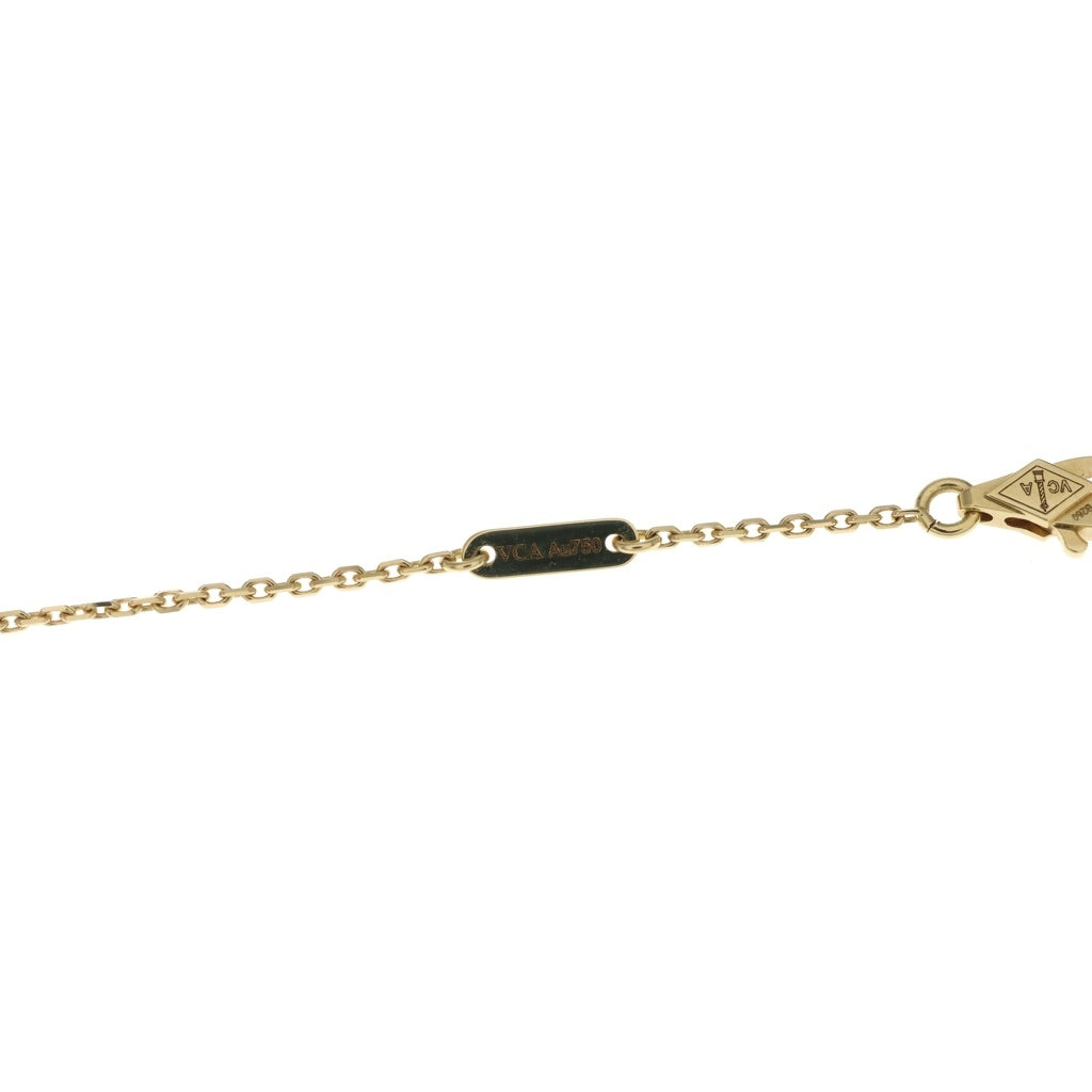 Van Cleef & Arpels(ヴァンクリーフアンドアーペル) スウィートアルハンブラ マザーオブパール Au750 K18YG ネックレス ペンダント イエローゴールド VCARF69100 レディース