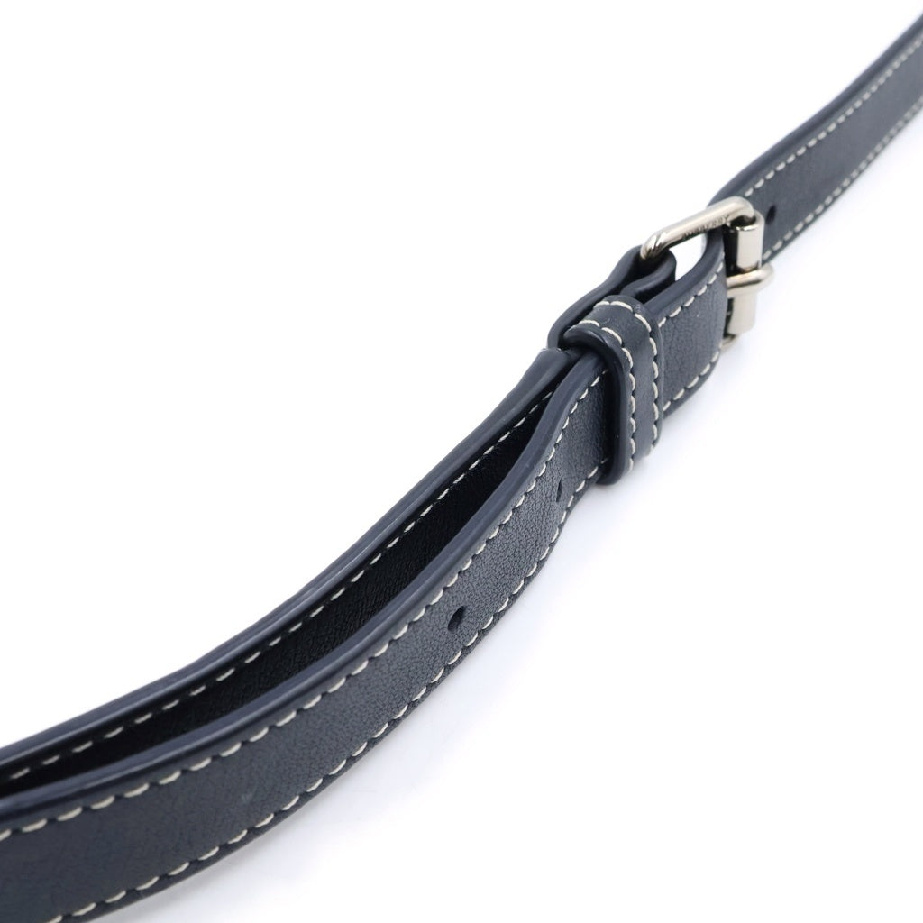 BURBERRY(バーバリー) ノバチェック PVC レザー シルバー金具 ショルダーバッグ ブラック/ブラウン レディース