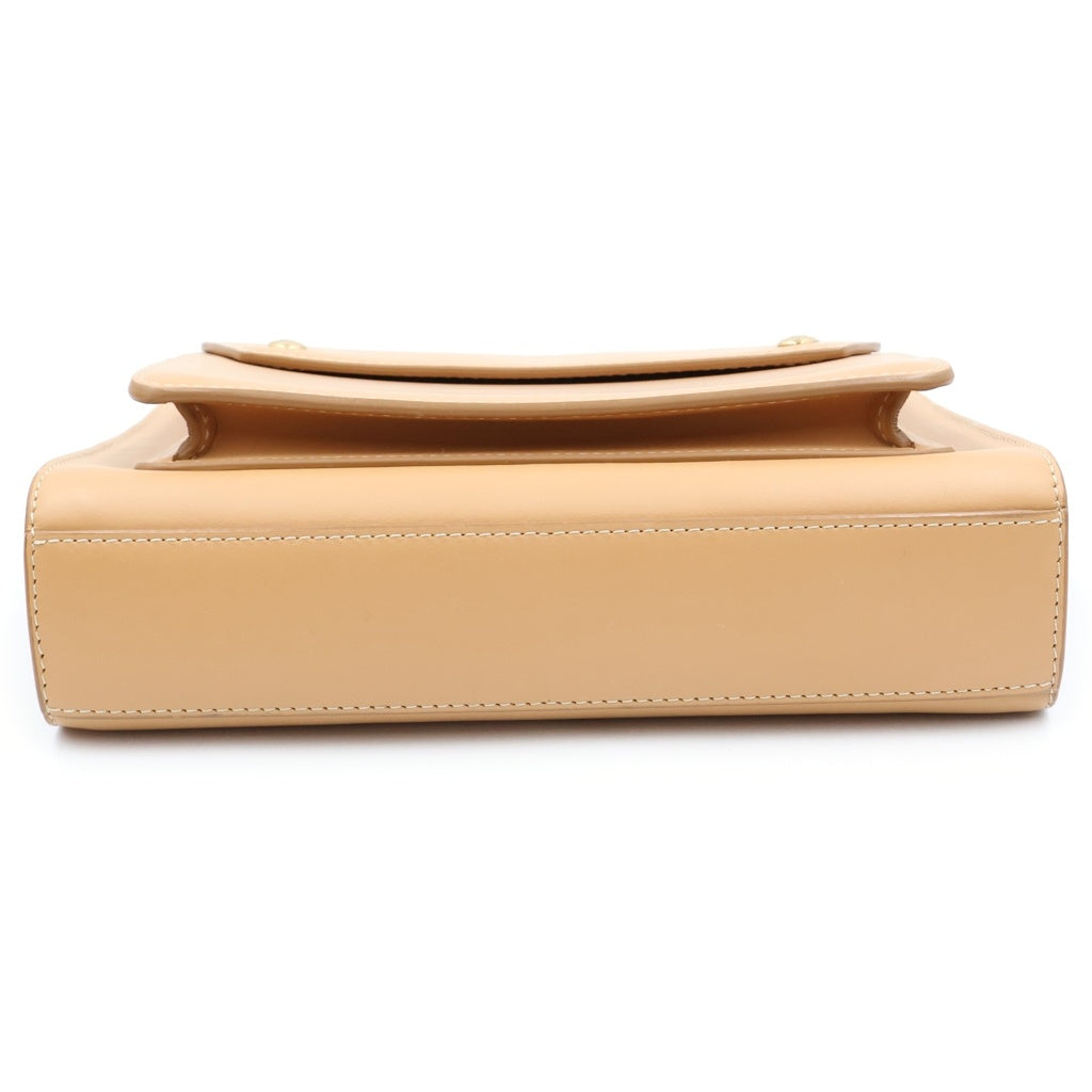BURBERRY(バーバリー) トップステッチ ポケットバッグ レザー 2WAY ハンドバッグ ショルダーバッグ ブラウン レディース