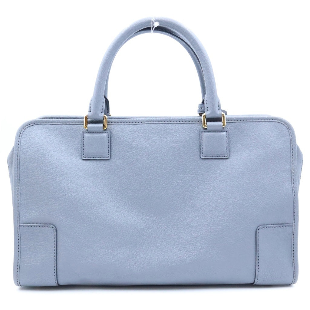 LOEWE(ロエベ) アマソナ36 アナグラム レザー ゴールド金具 ハンドバッグ グレー レディース