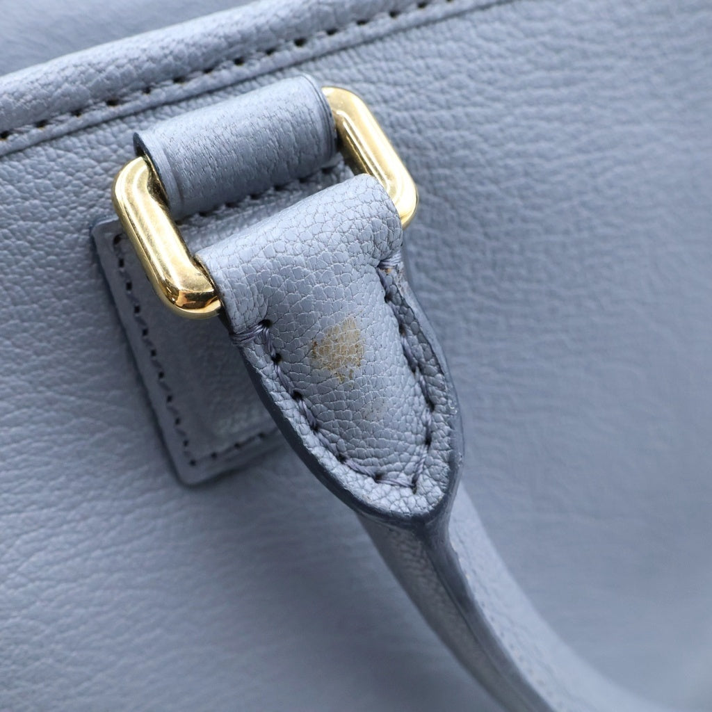 LOEWE(ロエベ) アマソナ36 アナグラム レザー ゴールド金具 ハンドバッグ グレー レディース