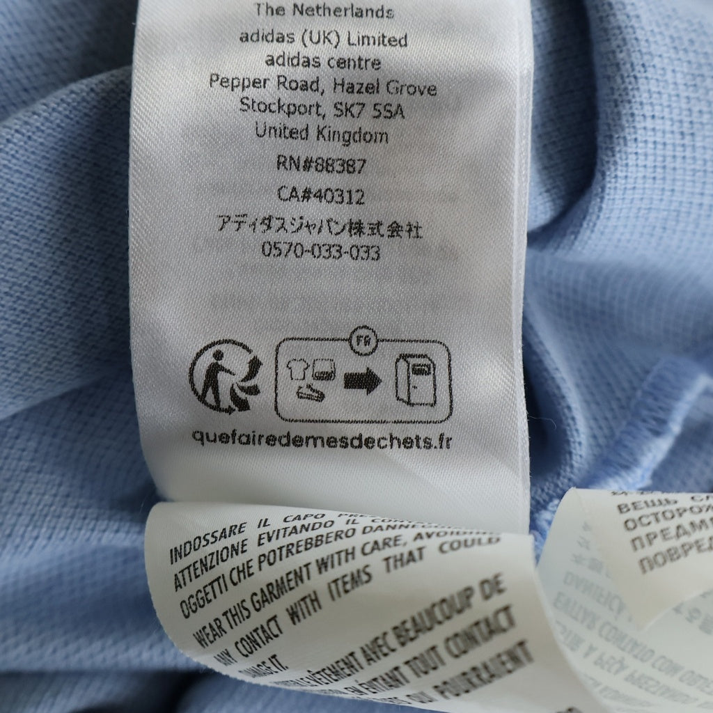 GUCCI(グッチ) GUCCI adidas グッチ アディダス ポロシャツ Tシャツ 半袖 コットン ブルー