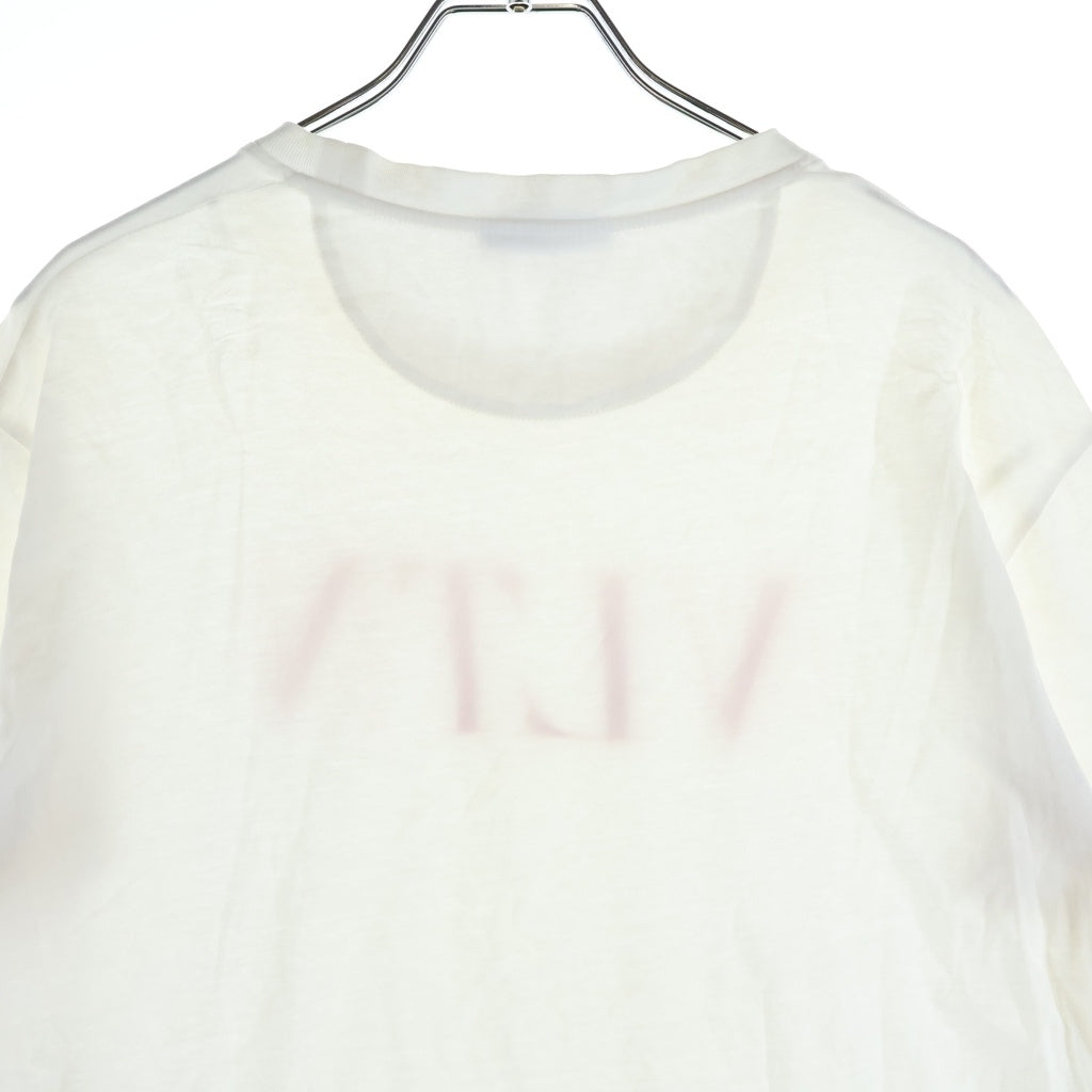VALENTINO(ヴァレンティノ) ロゴ プリント Tシャツ 半袖 コットン ホワイト