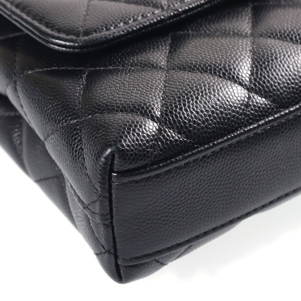 CHANEL(シャネル) ココハンドル ミニミニ 2WAYチェーンショルダーバッグ ハンドバッグ 2WAY ブラック キャビアスキン ゴールド金具 ランダムシール レディース