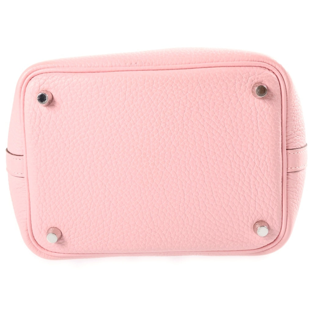 HERMES(エルメス) ピコタンロック18 ローズサクラ ハンドバッグ ミニバッグ ピンク トリヨンクレマンス B刻印 シルバー金具 レディース