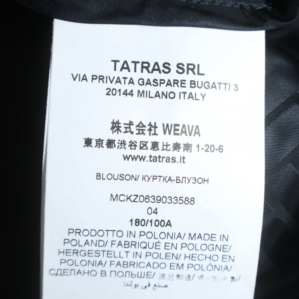 TATRAS(タトラス) SUTURA ストゥラ ジップアップ ジャケット ブラック MCKZ0639033588