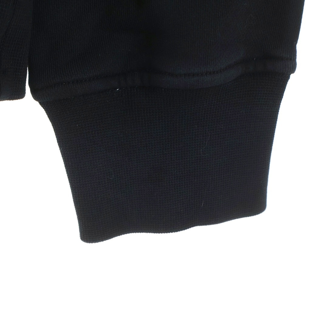 STONE ISLAND(ストーンアイランド) 24SS ロゴワッペン付 コットン クルーネック 長袖スウェット トレーナー カットソー ブラック 801563051