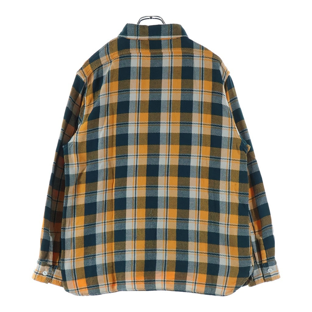 FULLCOUNT(フルカウント) 4085 CHECK FLANNEL WORK SHIRT チェック フランネル ワーク 長袖シャツ イエロー/グリーン