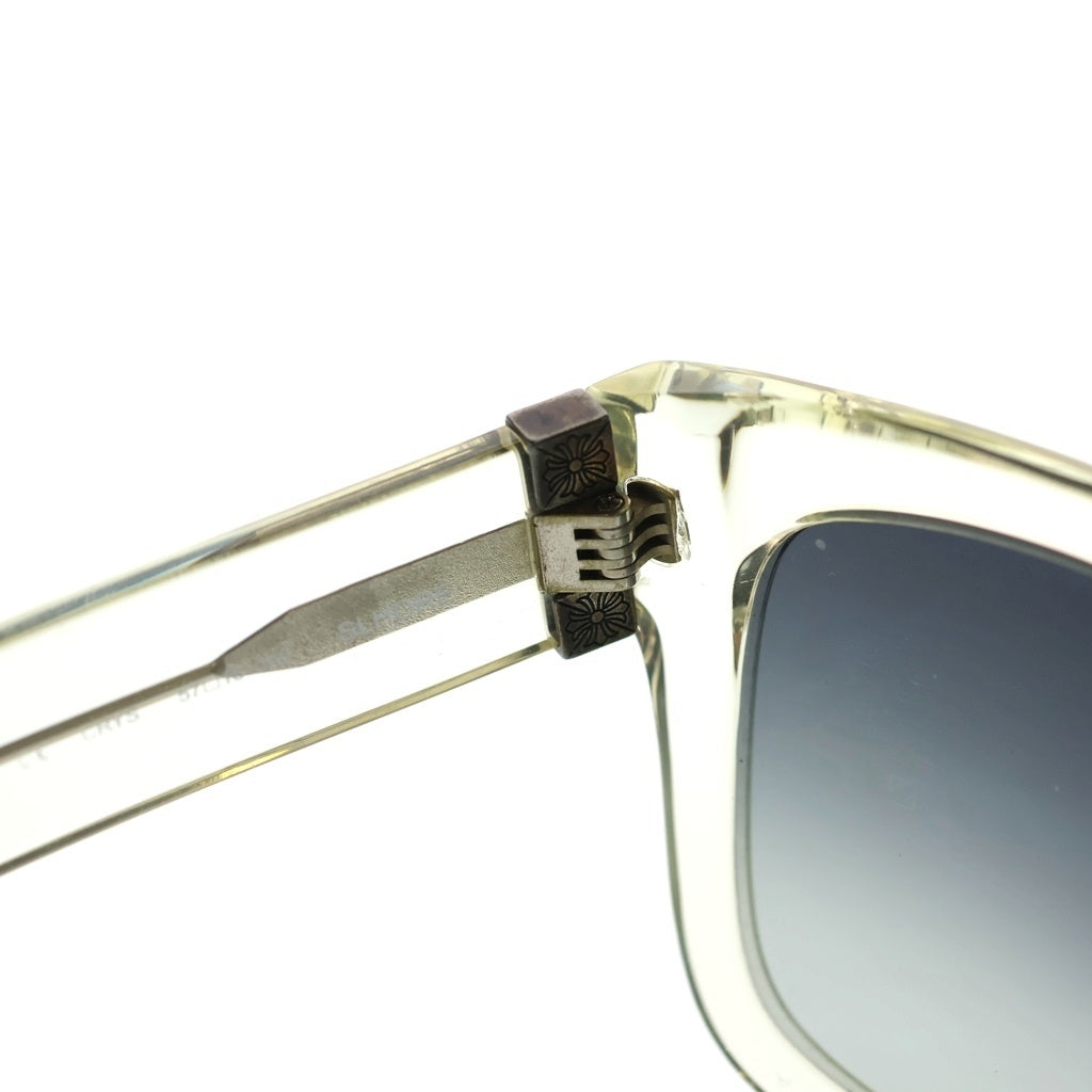 CHROME HEARTS(クロムハーツ) SLHORE サイドピラミッドモチーフ クリアフレーム サングラス アイウェア シルバー/クリア