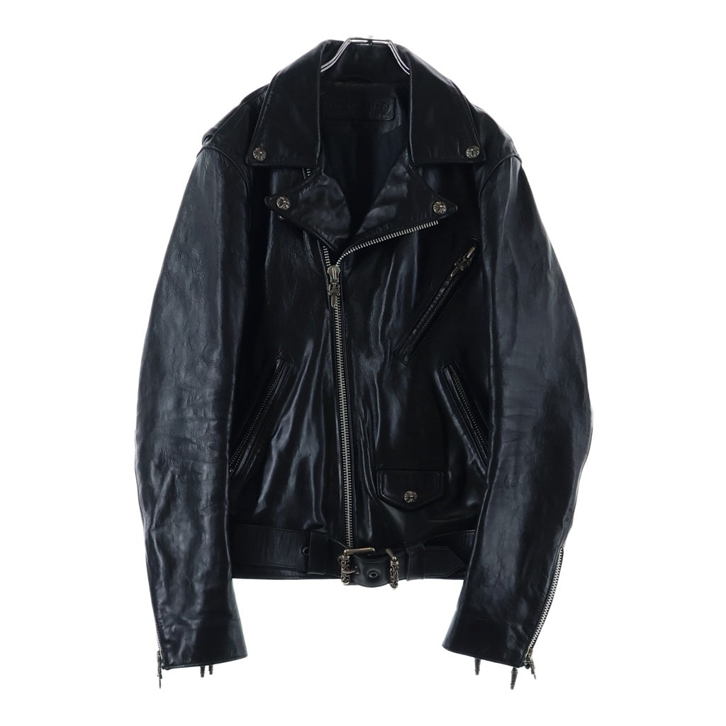 CHROME HEARTS(クロムハーツ) JJ DEAN JJディーン ダガージップライダース ホース レザージャケット ブラック