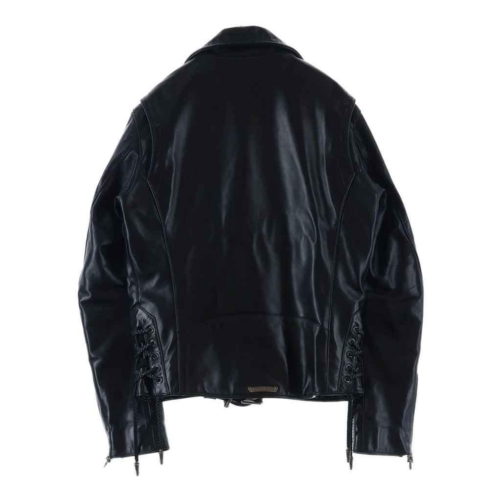 CHROME HEARTS(クロムハーツ) JJ DEAN JJディーン ダガージップライダース ホース レザージャケット ブラック