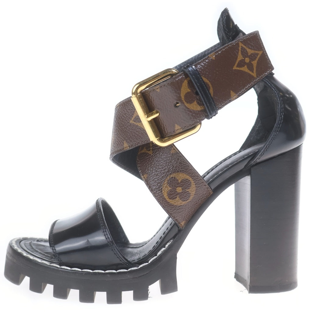 LOUIS VUITTON(ルイヴィトン) スタートレイルライン モノグラム サンダル パンプス ブラウン レディース MA1117