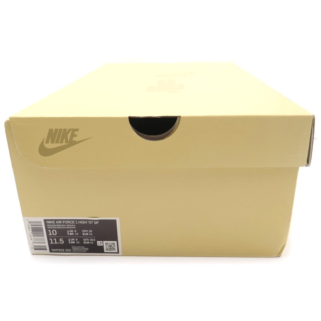 NIKE(ナイキ) ×BILLIE EILISH AIR FORCE 1 HIGH 07 SP SEQUOIA DM7926-300 ビリーアイリッシュ エアフォース1 ハイカットスニーカー カーキ US10/28cm