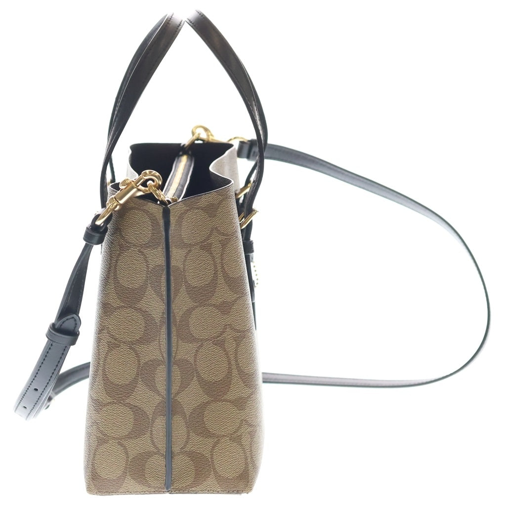 COACH(コーチ) 総柄 フロントロゴ 2WAY ハンドバッグ ブラウン H2141-C4250 レディース
