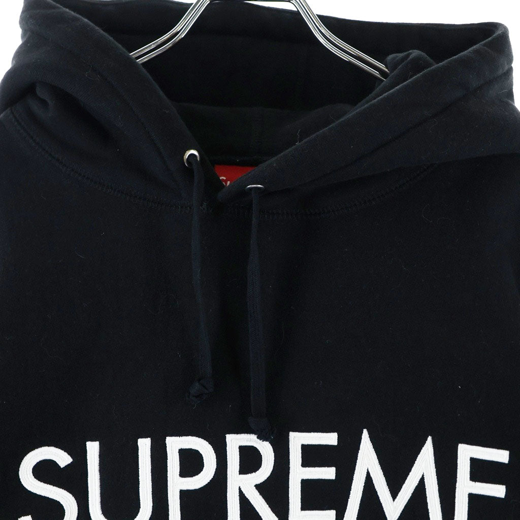 SUPREME(シュプリーム) 22AW Capital Hooded Sweatshirt キャピタル ロゴ スウェットプルオーバーパーカー ブラック