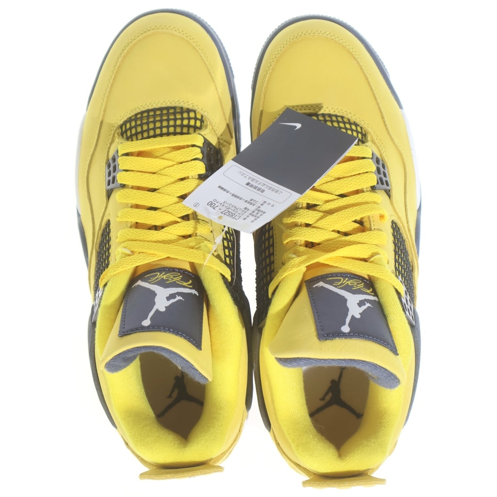 NIKE(ナイキ) AIR JORDAN 4 RETRO TOUR YELLOW エアジョーダン 4 レトロ ハイカットスニーカー ツアーイエロー US8.5/26.5cm CT8527-700