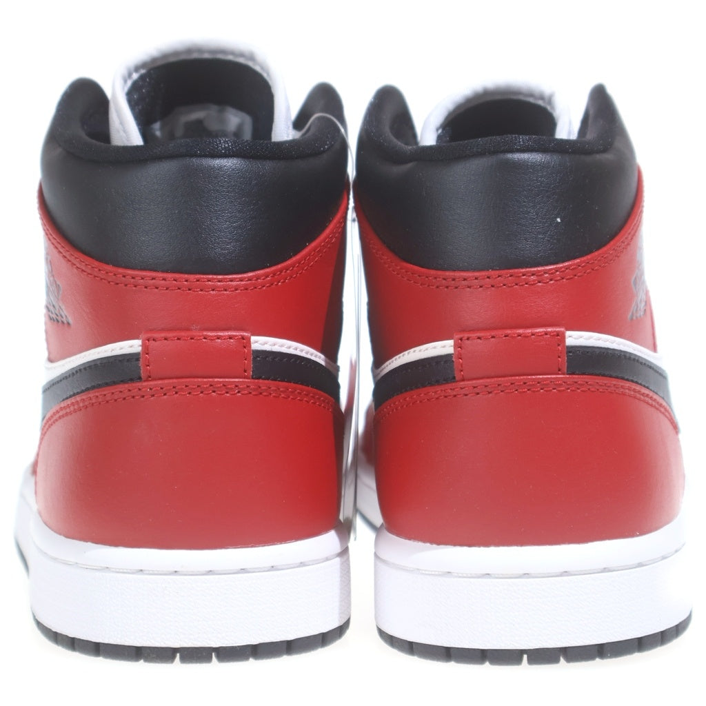 NIKE(ナイキ) AIR JORDAN 1 MID CHICAGO BLACK TOE エアジョーダン1 シカゴ ブラック トゥ ミッドカットスニーカー ブラック/レッド/ホワイト US8.5/26.5cm 554724-069