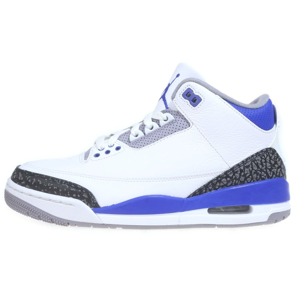 NIKE(ナイキ) AIR JORDAN 3 RETRO RACER BLUE エアジョーダン3 レーサー ハイカットスニーカー ブルー/ホワイト US8.5/26.5cm CT8532-145