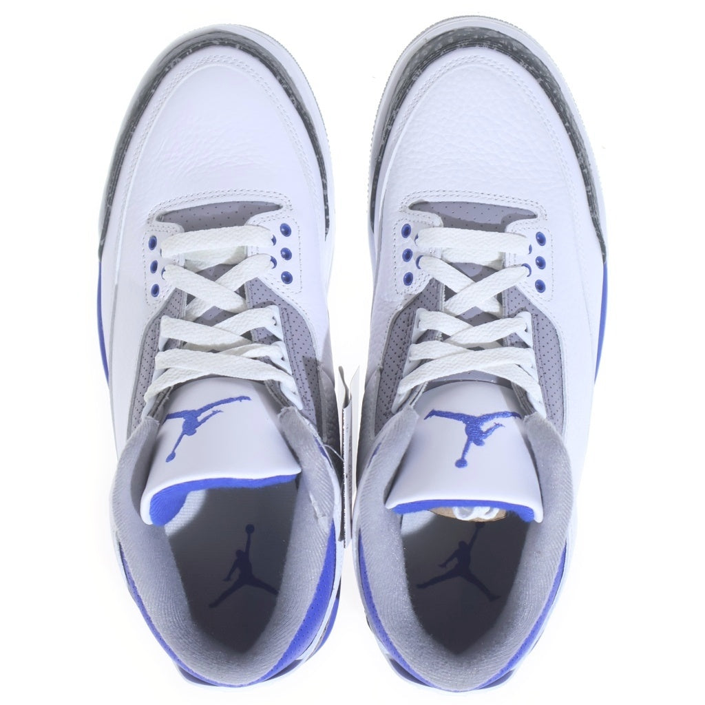 NIKE(ナイキ) AIR JORDAN 3 RETRO RACER BLUE エアジョーダン3 レーサー ハイカットスニーカー ブルー/ホワイト US8.5/26.5cm CT8532-145
