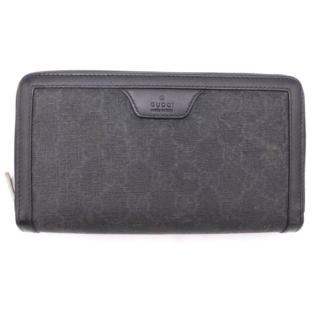 GUCCI(グッチ) GGキャンバス ロングウォレット 長財布 ブラック 522147