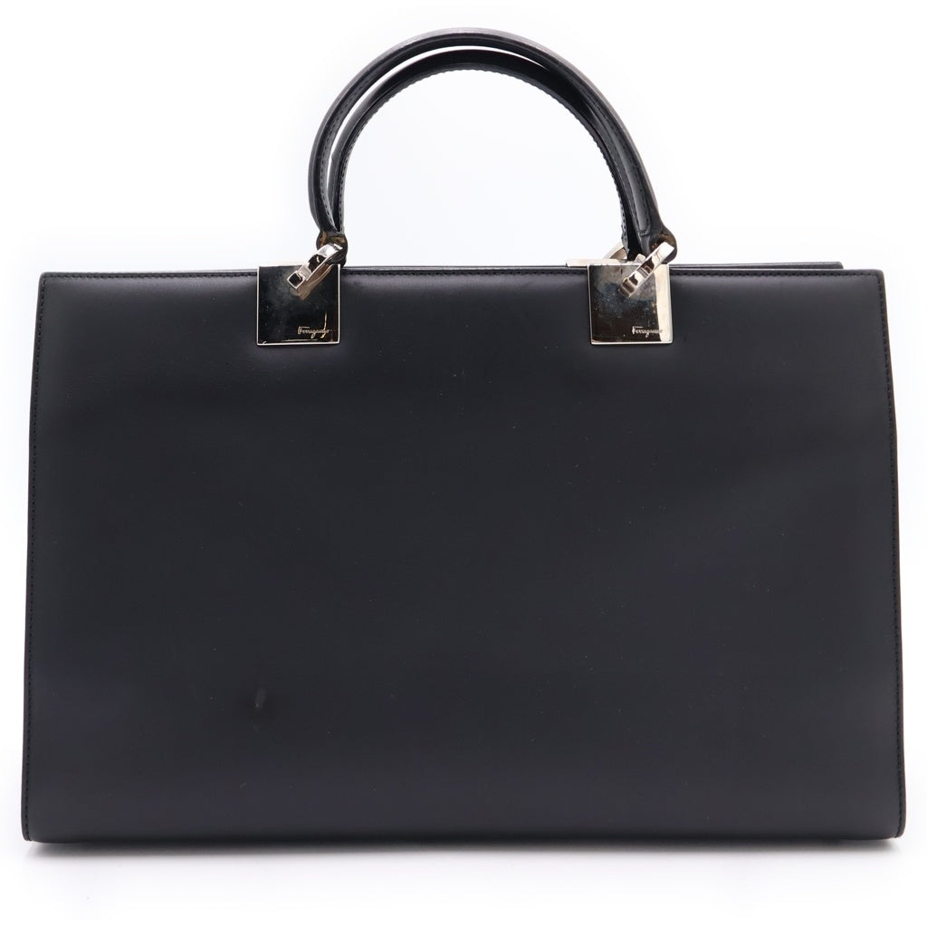 FERRAGAMO(フェラガモ) レザーハンドバッグ ブラック DY-219640 レディース