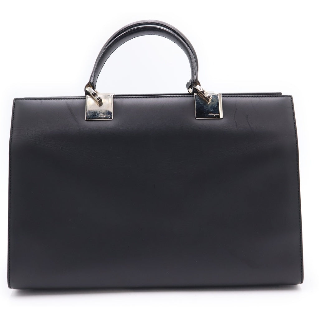 FERRAGAMO(フェラガモ) レザーハンドバッグ ブラック DY-219640 レディース