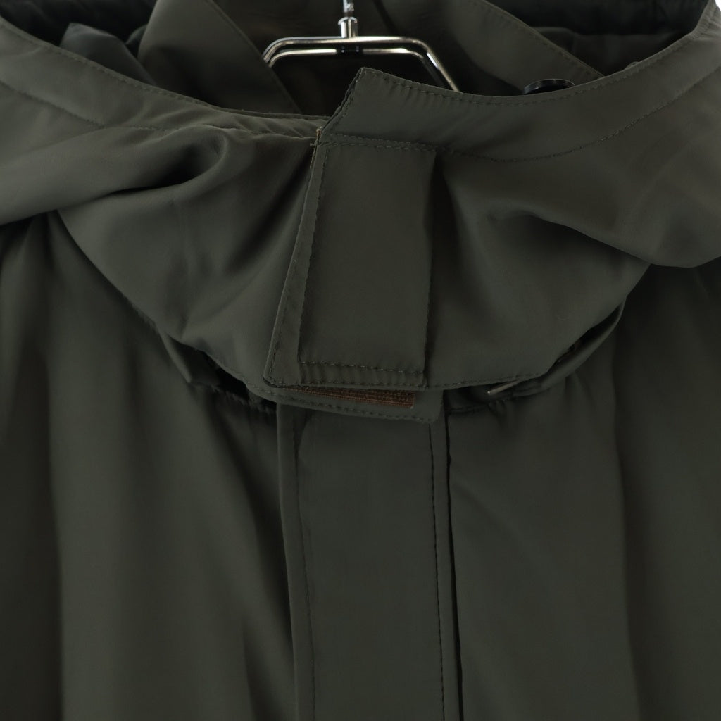PRADA SPORT(プラダ スポーツ) ロゴプレート 中綿ナイロンジャケット カーキ