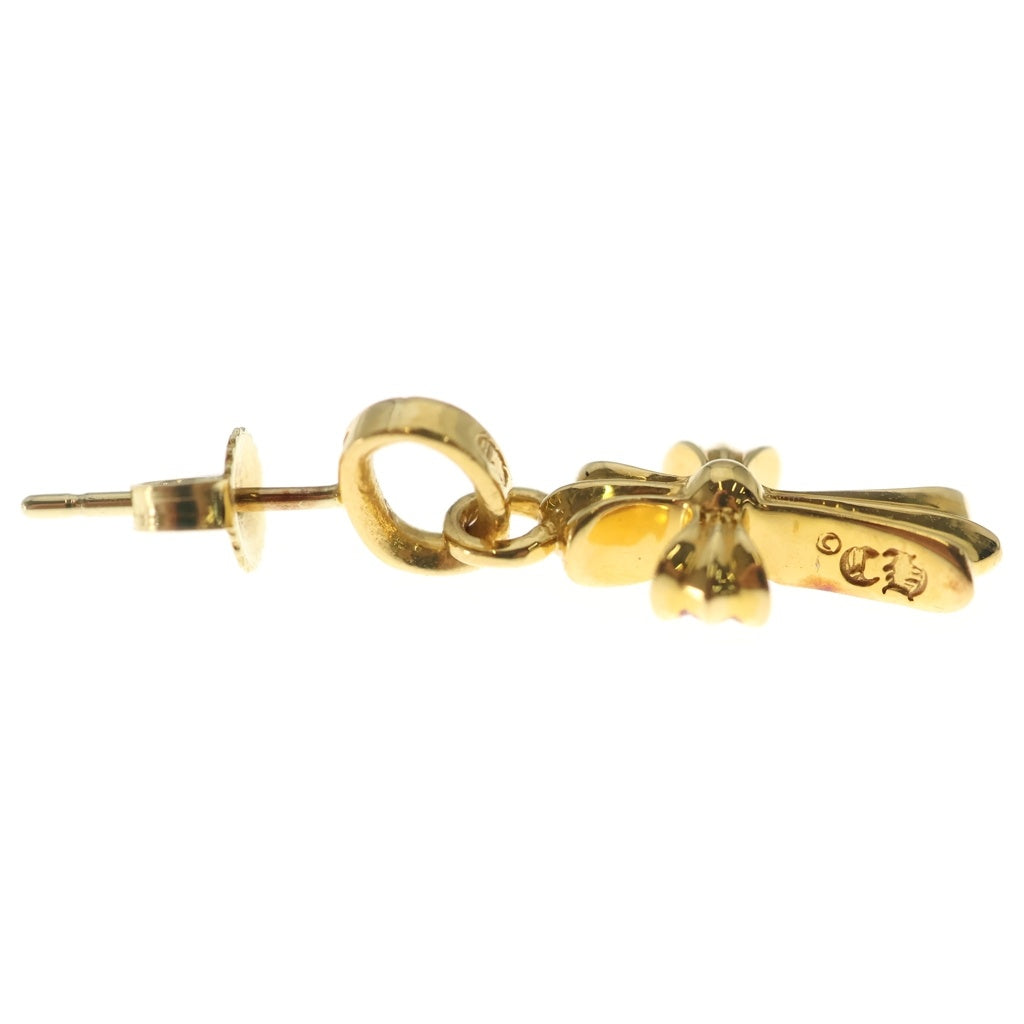 CHROME HEARTS(クロムハーツ) 22K BBY F PPRCHN P/DIA ベイビーファットクロス ドロップピアス PAVEダイヤ ゴールド BCA018