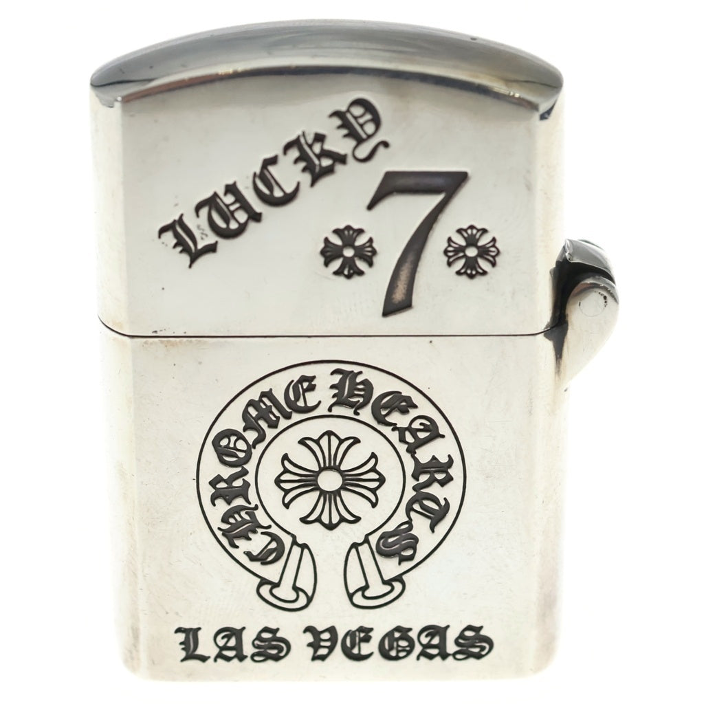 CHROME HEARTS(クロムハーツ) ZIPPO LIGHTERZ-V7 ラスベガス限定 V7スモールCHクロス ラッキーセブン ジッポ ライター シルバー