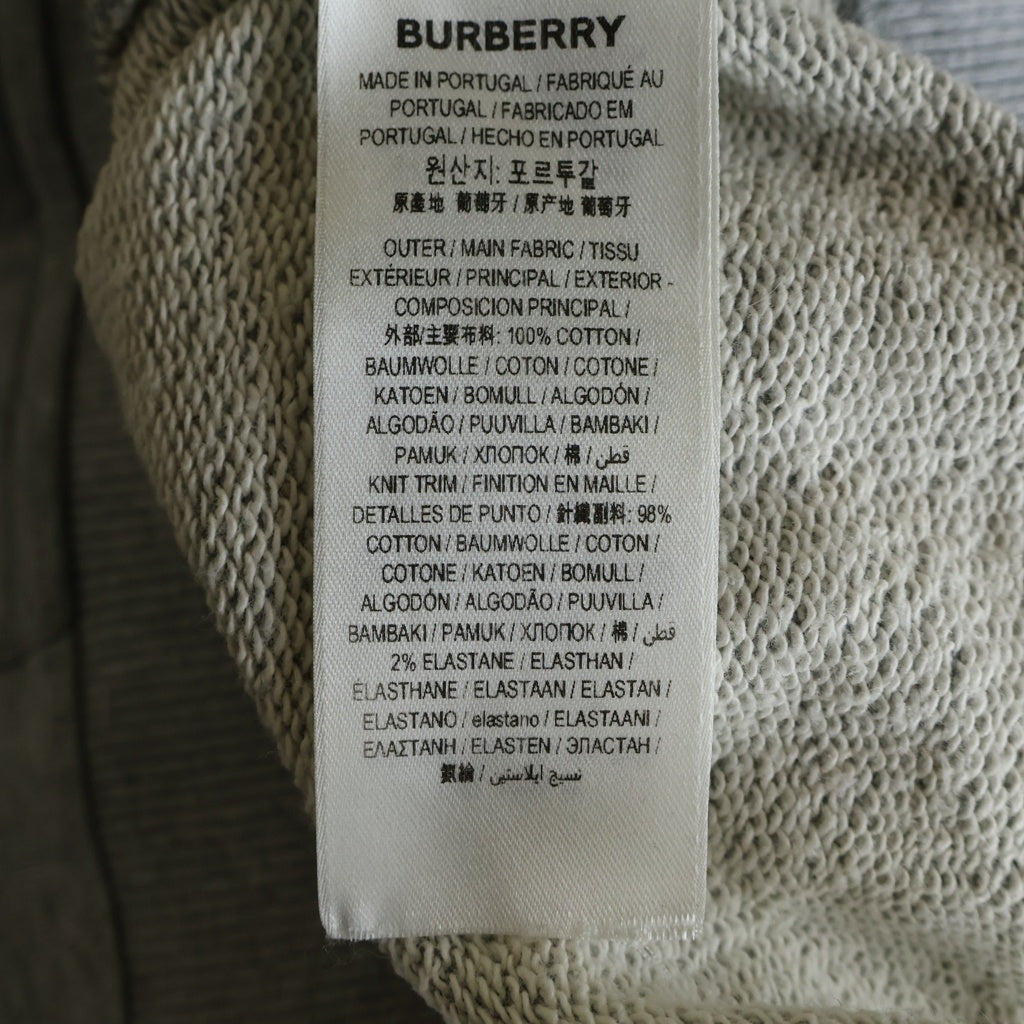 BURBERRY LONDON(バーバリーロンドン) 刺繍ロゴ プルオーバー スウェットパーカー グレー 8042230