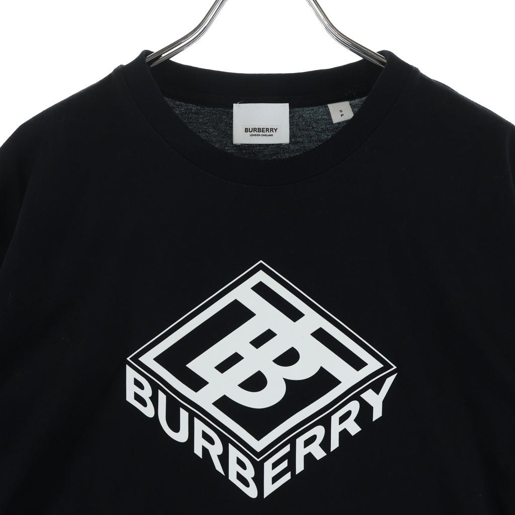 BURBERRY(バーバリー) TBロゴ クルーネック 半袖Tシャツ カットソー ブラック 8038543