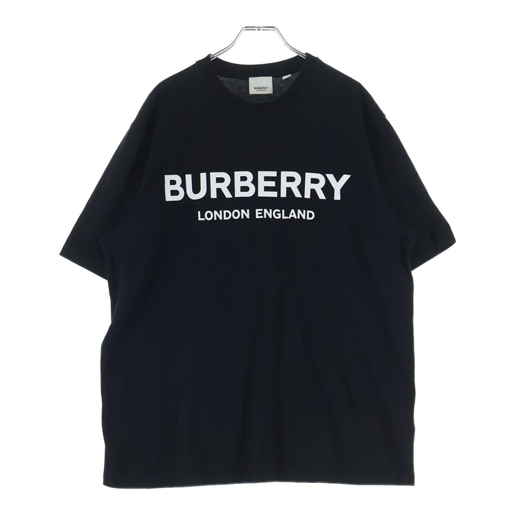 BURBERRY(バーバリー) フロントロゴ クルーネック 半袖Tシャツ カットソー ブラック 8026016