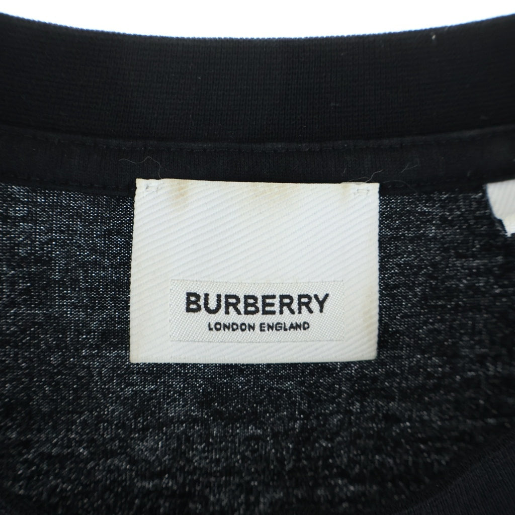 BURBERRY(バーバリー) フロントロゴ クルーネック 半袖Tシャツ カットソー ブラック 8026016