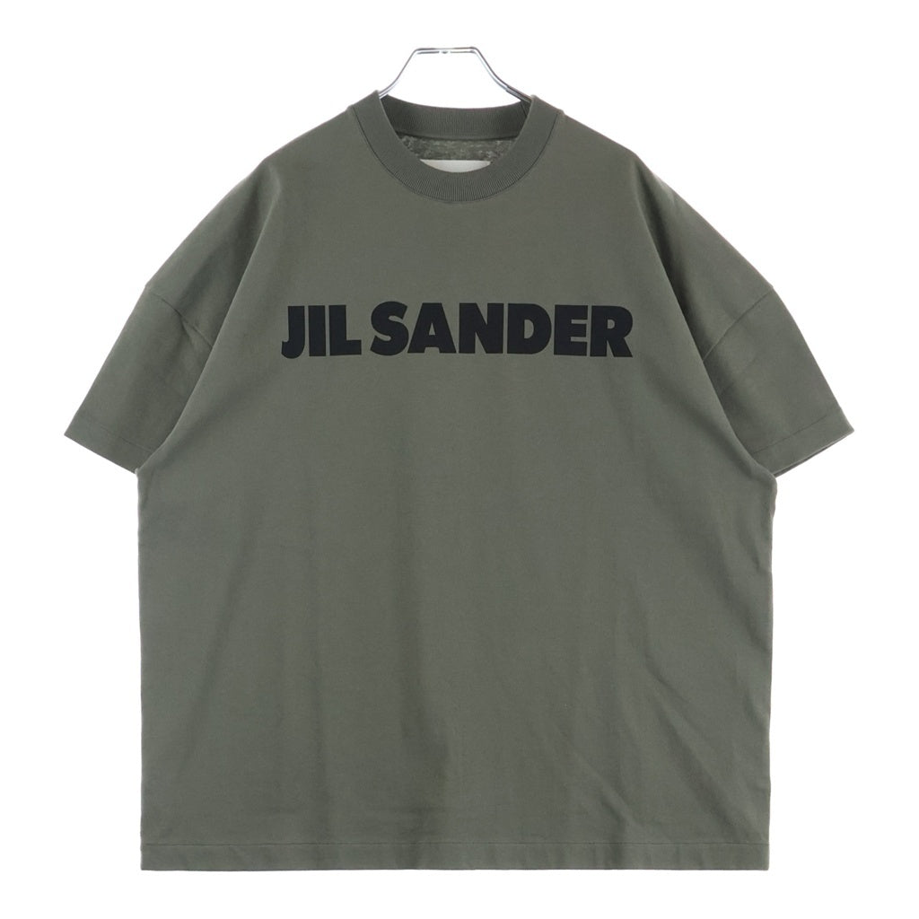 JIL SANDER(ジルサンダー) 23SS フロントロゴ クルーネック 半袖Tシャツ カーキ J21GC0001