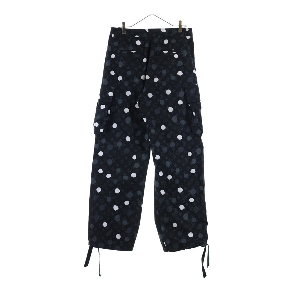 LOUIS VUITTON(ルイヴィトン) 23SS 草間彌生 モノグラム ペインティッド ドット カーゴパンツ ブラック RM231H V21 HOP30W
