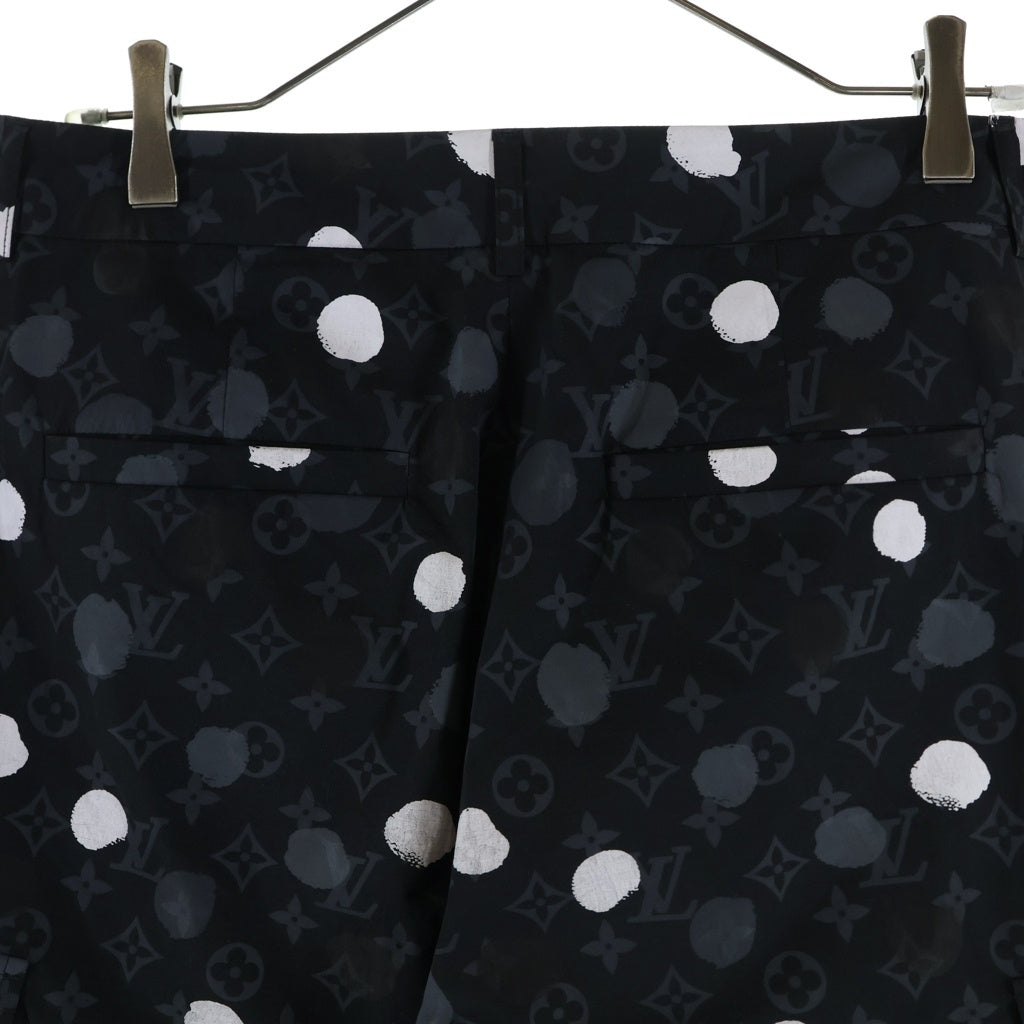 LOUIS VUITTON(ルイヴィトン) 23SS 草間彌生 モノグラム ペインティッド ドット カーゴパンツ ブラック RM231H V21 HOP30W