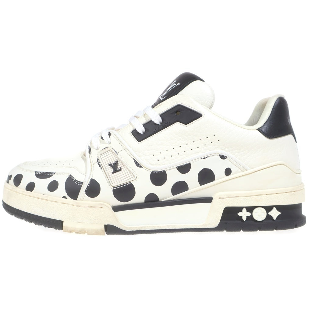 LOUIS VUITTON(ルイヴィトン) 23SS ×yayoi kusama 草間彌生 LVトレイナー ライン スニーカーブラック/ホワイト 1AB99K