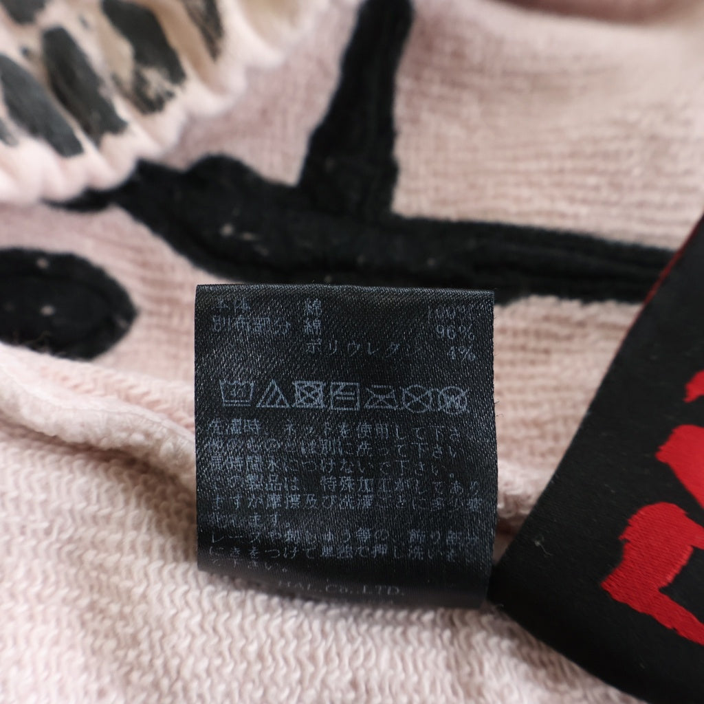 cvtvlist(カタリスト) 24SS ユージュアル刺繍 コーティングヴィンテージ加工 スウェットパンツ ピンク 2401090401