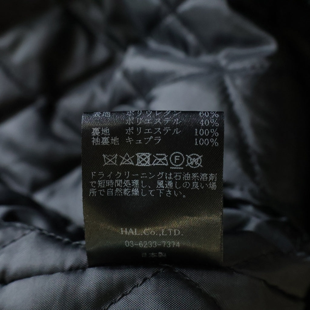 cvtvlist(カタリスト) 22AW フェイクレザー ロゴ刺繍 裏地キルティング