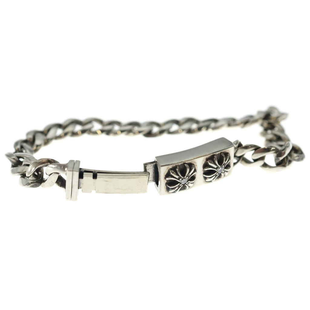 CHROME HEARTS(クロムハーツ) ID MINI CHX DIA ミニID CHX ダイヤ ブレスレット シルバー