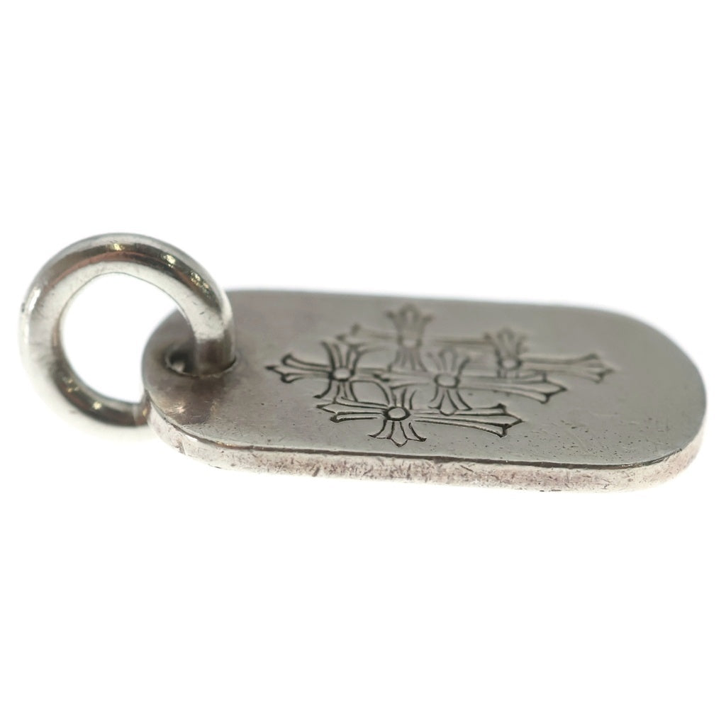 CHROME HEARTS(クロムハーツ) D TAG SML スモールドッグタグ セメタリーエングレイブオールド シルバーネックレストップ