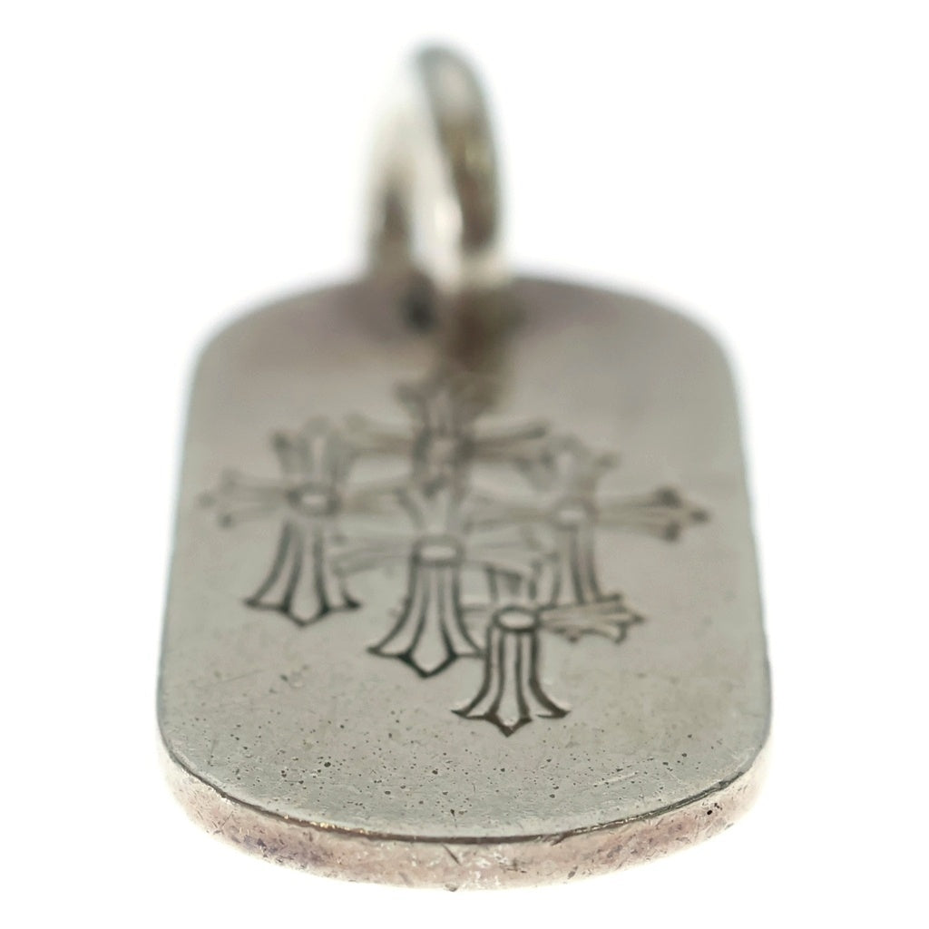 CHROME HEARTS(クロムハーツ) D TAG SML スモールドッグタグ セメタリーエングレイブオールド シルバーネックレストップ
