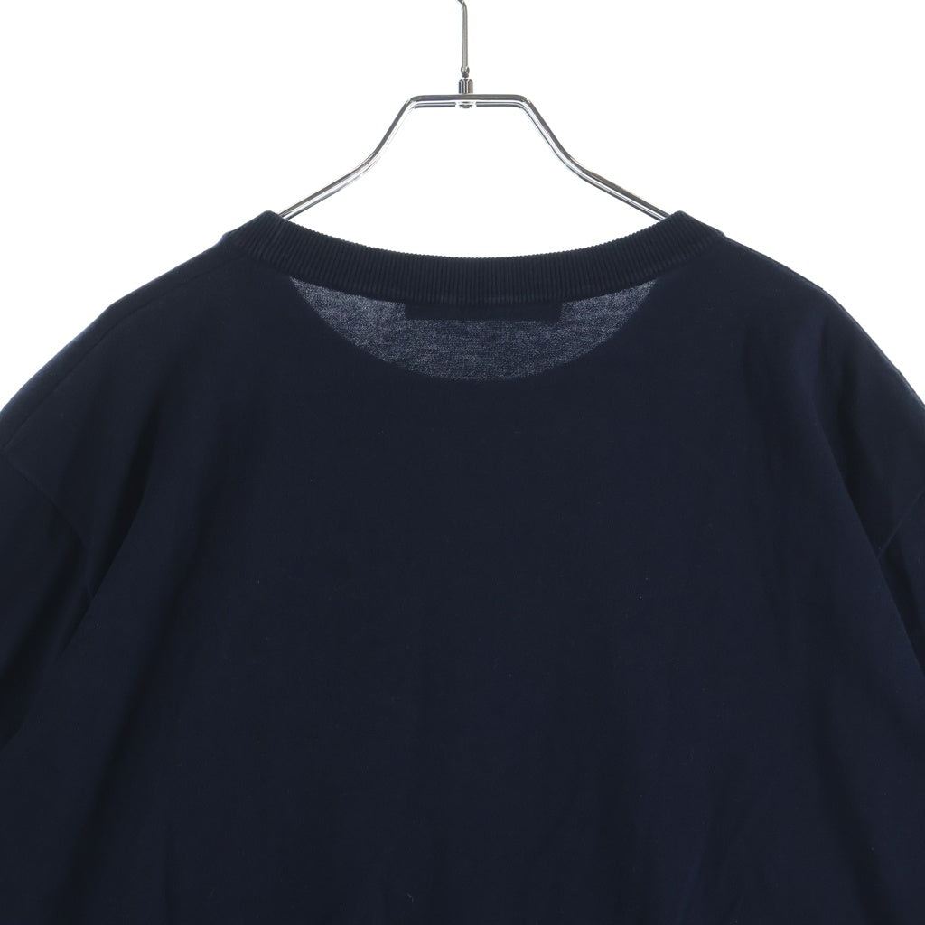 LOUIS VUITTON(ルイヴィトン) 24SS シグネチャー ロゴ ジャガード クルーネック 半袖Tシャツ カットソー ネイビー RM242MQ Z34 HRN42W